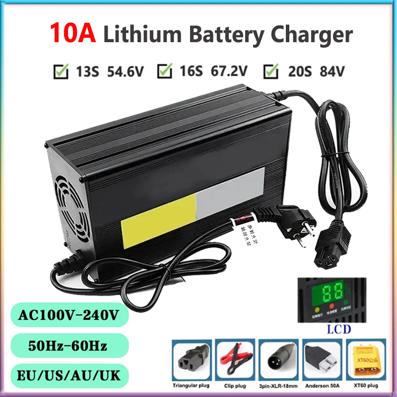Cargador de batería de litio 1 - 84V 20A Smart Charger reseña y precio
