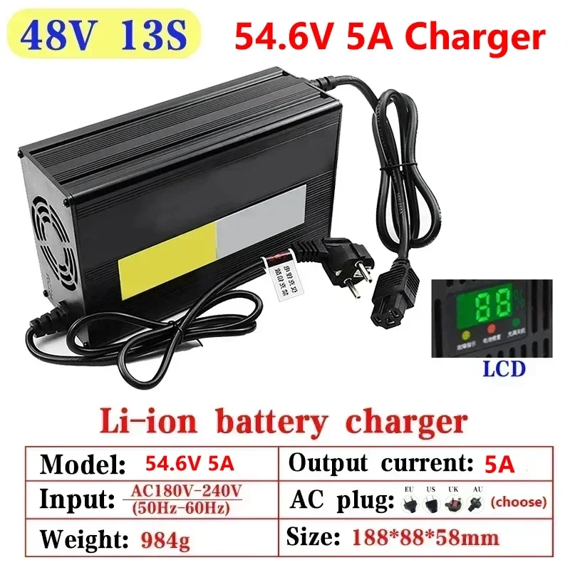 Cargador de batería de litio 5 - 84V 20A Smart Charger reseña y precio